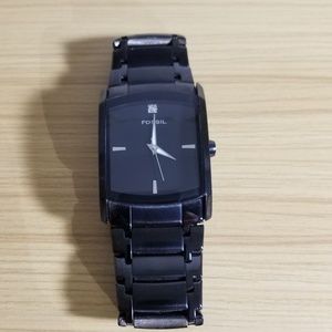 Black Fossil Watch